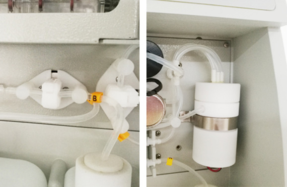 Leadless combined ion selective electrode design in AC9000 electrolyte analyzer